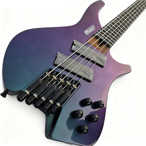 Guitares basses électriques sans tête chromatiques haut de gamme à cinq <span class=keywords><strong>cordes</strong></span> Jingying 2025, vente en gros d'usine, instruments à <span class=keywords><strong>cordes</strong></span> - Product Image 1