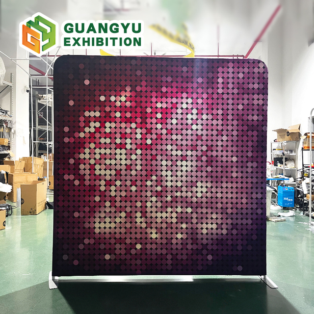 Studio Photos360 Backdrop Marble Double Sided Tension Fabric Backdrop Reusable Event Backdrop Sequin Stand for Photobooth