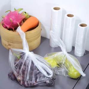 Custom Plastic <b>Foldable</b> Supermarket Eco <b>Shopping</b> Rolling Food Grocery <b>Shopping</b> Packaging <b>Bag</b> On Roll - Product Image 5