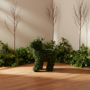 Grand Cerf Artificiel en Topiaire - Décoration <span class=keywords><strong>de</strong></span> <span class=keywords><strong>Jardin</strong></span> Originale et Fournitures <span class=keywords><strong>de</strong></span> Mariage pour Événements Extérieurs/Intérieurs - Product Image 4
