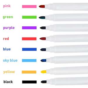 Manyetik kuru silinebilir kalem ince uçlu, silgi ile beyaz tahta işaretleyici, çocuklar için 12 sayım renkli ince nokta kuru silinebilir kalem s, <span class=keywords><strong>Lo</strong></span> - Product Image 5
