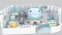 Structure de jeu intérieure commerciale pour enfants, piscine à balles, aire de jeux sur le thème de l'aviation pour centre commercial, FEC, maternelle