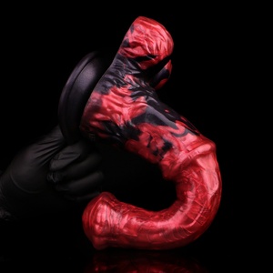 Dildo de silicona grueso con diseño de monstruo alienígena de fantasía, con ventosa, tapón anal grande para punto G, suave para mujeres y hombres - Product Image 5