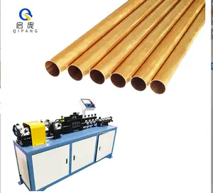 QIPANG automatic stainless steel copper aluminum metal pipe straightening chip-less tube cutting machine