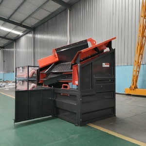 Séparateur <span class=keywords><strong>de</strong></span> compost, sable et <span class=keywords><strong>gravier</strong></span> pour terreau, tamis vibrant portable à double pont linéaire 20 pour le recyclage des déchets - Product Image 3