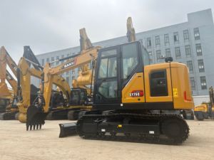 Miniexcavadora hidráulica de cadenas SY75C de 7.5 toneladas para construcción - Product Image 3