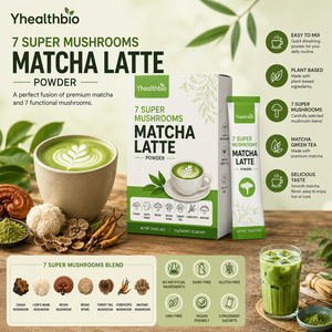 Matcha Latte en Polvo de Grado Orgánico 7 Super Mushrooms, Mezcla Instantánea para Bebida, Empaque Personalizado en Sobres, Venta al por Mayor a Granel - Product Image 3