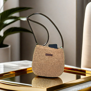 Bolso de Hombro de Playa de Moda, Venta Directa de Fábrica, Nuevo Bolso Bandolera de Ganchillo Hecho a Mano, Bolso Mensajero Informal para Mujer - Product Image 4