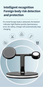 2025 sạc không dây đứng 15W nhanh Trạm Sạc cơ sở điện thoại di động đứng Đồng hồ Tai nghe không dây chargerfor iPhone sạc - Product Image 6