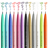 Mobee P-665K 12 pcs/set Marqueur Métallique Encre Métallique Dessin Écriture École Enfants OEM ODM Disponible Art Marqueur Métallique Stylos