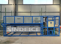 Machine à glace en blocs entièrement automatique 5 tonnes/24h en acier inoxydable 304 antirouille pour usine de glace avec contrôleur PLC