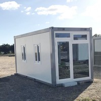 Mini-maisons portables modifiées à partir de conteneurs maritimes, bureaux faciles à assembler, structure en acier haute intensité, design moderne pour