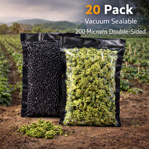 20 Pezzi/Sacchetto Sacchetti Sottovuoto Goffrati in Nylon/PE per Alimenti, Sacchetti Sigillanti Sottovuoto a Prova di Perdite per la Conservazione di Erbe Essiccate - Product Image 4