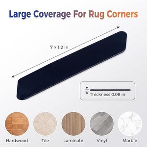 8 Cintas Adhesivas Antideslizantes para Alfombras, Cintas de Doble Cara para Fijar Alfombras, No Dañan el Suelo, Reutilizables, Lavables, Sin Residuos, Adhesivos para Esquinas de Alfombras - Product Image 3
