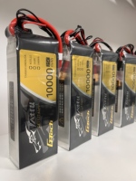 En stock, batteries Lipo originales Tattu 4s 22000mah 14.8v 25C avec XT90 pour tricopter, drone de levage lourd, UAV