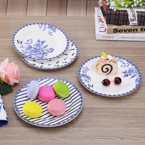 Vintage Blue Dinnerware Set Porcelain Tableware Dinner Set Plates Sets - Product Image 4