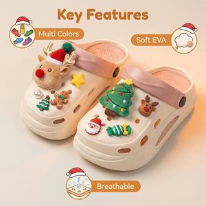 Calzado Infantil de la Serie Navideña Yearning, EVA Impermeable, Transpirable, Ecológico, Ligero, para Uso en Interiores y Exteriores, Antideslizante - Product Image 1