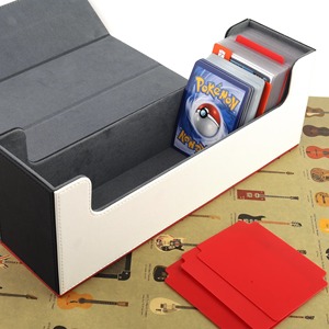 Boîte de rangement grande capacité en cuir PU color-block pour plus de 600 cartes Yu-Gi-Oh, Magic, Pokémon, Three Kingdoms, <span class=keywords><strong>Kill</strong></span> Trading - Product Image 3