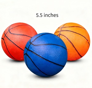 5.5-inch Plastic Inflatable Children's Toy Basketball Beach Toy <strong>Ball</strong> - Product Image 2