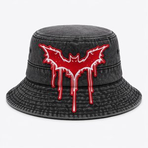 Chapeau Bob Réglable en Denim Délavé Premium avec Broderie Appliquée Logo Personnalisé – Style Rétro Streetwear pour Adultes – Protection Solaire Estivale – Vente en Gros - Product Image 2