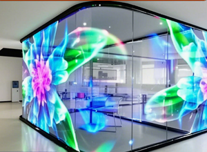 Pantalla LED holográfica transparente moderna para vestíbulo - Product Image 2