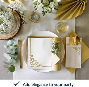 Serviettes en papier aspect lin avec pochette intégrée pour couverts, serviettes pré-pliées en papier Airlaid pour couverts, dîner de mariage, <span class=keywords><strong>restaurant</strong></span> - Product Image 4