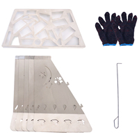 Barbecue pliant en acier inoxydable, portable, pour extérieur, foyer, vente en gros, Luling, camping, poêle à bois