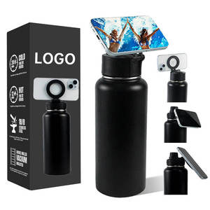 Porta Borraccia Magnetico per Telefono da 1000ml Borraccia Termica Sottovuoto di Grande Capacità per Sport <span class=keywords><strong>con</strong></span> Coperchio a <span class=keywords><strong>Beccuccio</strong></span> Antigoccia - Product Image 2