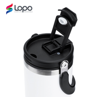 Gobelet de sublimation en acier inoxydable vierge de 40 oz avec poignée et paille rabattable, vente en gros