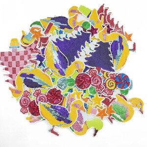 Custom Fashion <b>Sequin</b> Embroidery Patch Iron On Applique Patch For Clothing Hoodies Denim <b>Jackets</b> Brand Apparel - Product Image 3