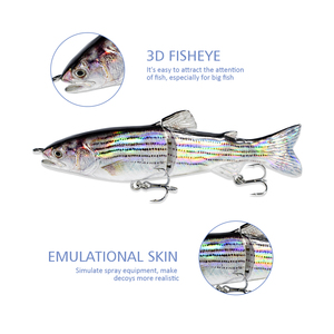 Señuelo de pesca duro, lápiz de pesca articulado OEM de fábrica, 2 secciones, cebo planeador, <span class=keywords><strong>sunfish</strong></span> - Product Image 5