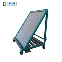 Chariot de transport et de stockage de verre pour vitrage isolant, personnalisable en usine