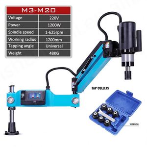 Machine de perçage à colonne électrique CNC automatique pour tarauds et taraudeuses, neuve, avec moteur et composants PLC essentiels - Product Image 3