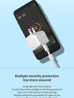 Chargeur rapide 20W PD, chargeur mural USB C, prise américaine, adaptateur secteur Type-C, certifié ETL FCC RoHS, prise de voyage pour smartphones