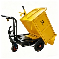 Mini-dumper électrique à benne basculante, chariot de transport électrique à déchargement automatique, chariot de transport électrique pour la construction