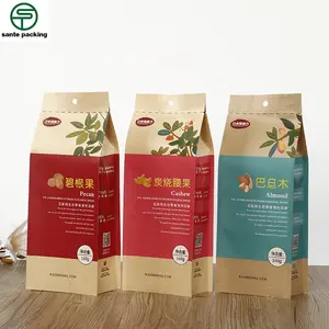 Packaging Bread Bag Kraft Paper China Supplier Eco-friendly Food Grade Long Size French Baguette Bakery Brown Customized Logo