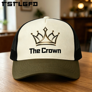 Gorra Trucker Estructurada de 5 Paneles con Logotipo Personalizado, Gorra de Malla Estampada Casual para Invierno, Playa, Hip Hop, Venta al Por Mayor, Fabricante - Product Image 2