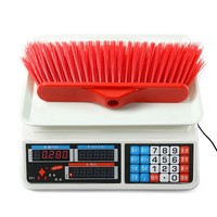 HQ0578 balai en soie glacée, cheveux, balai en plastique avec bâton en bois pour le marché de moscou