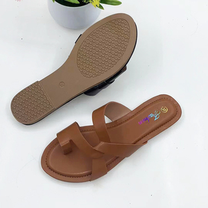 Nouveau été dames sandales en gros pantoufles bout en <span class=keywords><strong>acier</strong></span> dames designer luxe pantoufles diapositives 2023 - Product Image 2