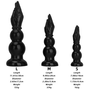 Lazu Long Hand Boxing Anal Plug, Dispositivo de Expansión Anal Masculino, Modelo Extra Grande de Grado Óseo HMPVC390, Fabricado en Dongguan - Product Image 4