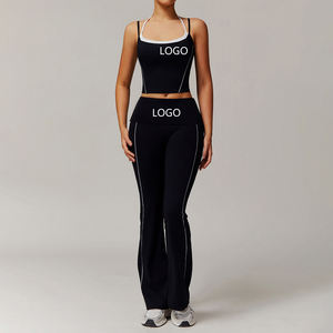 女性用ジムウェアフィットネスヨガセット女性用スポーツ服2名 - Product Image 4