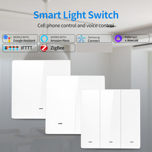 Interruptor de Pared Inteligente Tuya Zigbee, Estándar Europeo Tipo 86, Botón Pulsador, Temporizador, Control por Voz y Aplicación, Compatible con Cable Fase y Neutro - Product Image 2