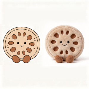 Almohada de Peluche con Forma de Raíz de Loto, Personalizada, de Alta Calidad y Realista - Product Image 1