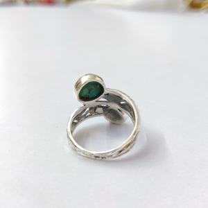 แหวนเงินแท้ 925 ประดับพลอยสีน้ำเงิน แหวนเงินแท้ทำมือ คอลเลคชั่น Blue Copper Tq แหวนเงินคุณภาพดี ราคาขายส่ง - Product Image 6