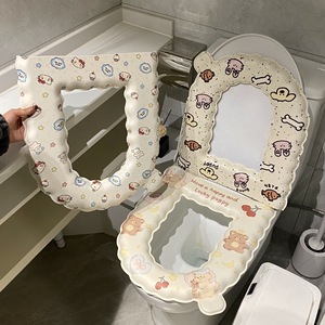 Cute Cartoon Toilet Seat Cover EVA Waterproof Decorative Edge Four Seasons Use - Product Image 3
