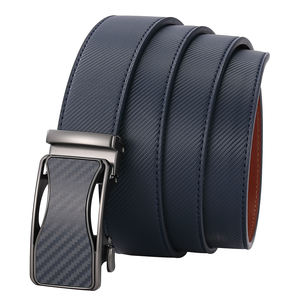 حزام سقاطة للرجال من جلد البقر الأصلي عالي الجودة مع مشبك معدني أوتوماتيكي - Product Image 3