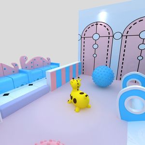 Hot Sale New Design Preschool Toddler Kids <b>Small</b> Indoor Commercial Playground With <b>Slide</b> - Product Image 3