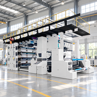Machine d'impression flexographique de type stack pour la production de films plastiques PE BOPP et d'emballages alimentaires