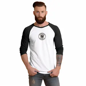 High Quality Custom Color Blocking Men's Golf Long Sleeved T-shirt With Logo