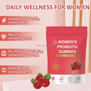 Probiótico <span class=keywords><strong>para</strong></span> Mujeres Adultas Sabor Arándano 5 Mil Millones de UFC por Porción 60 Gomitas Sin Azúcar Vegano Sin OGM Sin Gluten Suplemento Dietético - Product Image 4